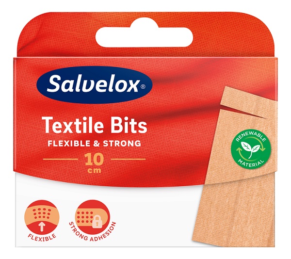 CEROTTO SALVELOX TEXTILE BITS 10CM 10 PEZZI - farmacialombardia.it