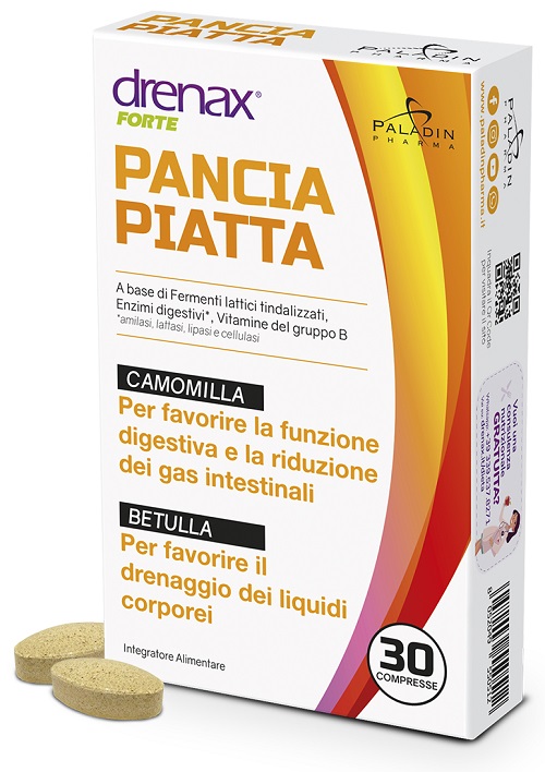 DRENAX FORTE PANCIA PIATTA 30 COMPRESSE - farmacialombardia.it