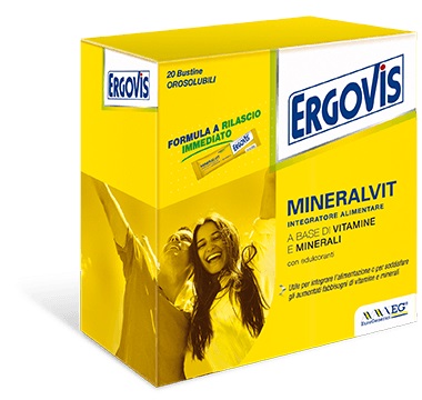 ERGOVIS MINERALVIT 20 BUSTE OROSOLUBILI 30 G - farmacialombardia.it
