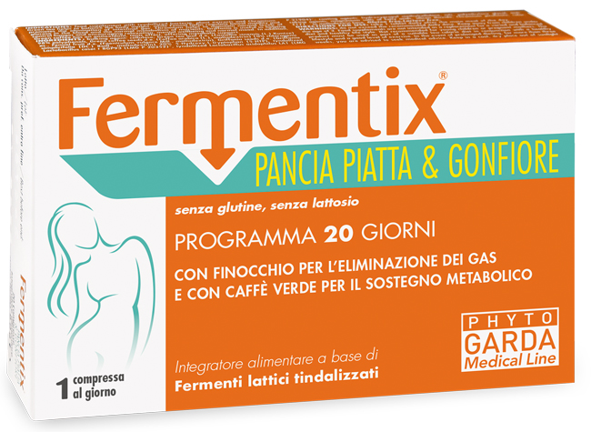 FERMENTIX PANCIA PIATTA E GONFIORE 20 COMPRESSE - farmacialombardia.it