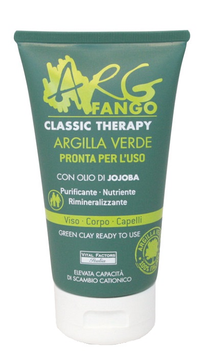 ARGFANGO CLASSIC THERAPY ARGILLA VERDE PRONTA PER L'USO PER VISO CORPO E CAPELLI 150 ML - farmacialombardia.it
