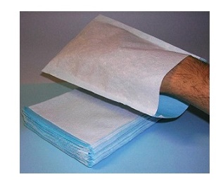 MANOPOLA IMPERMEABILE NON SAPONATA COLORE AZZURRO 100 PEZZI - farmacialombardia.it