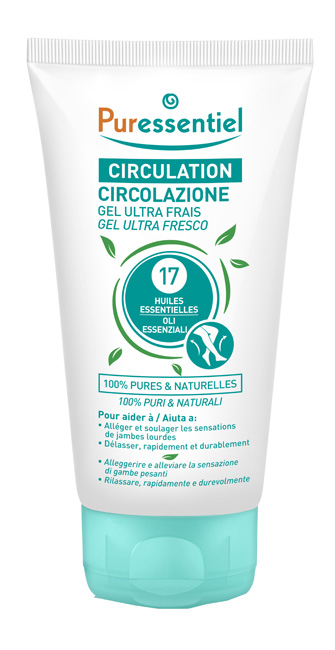 PURESSENTIEL GEL ULTRA FRESCO CIRCOLAZIONE 17 OLI ESSENZIALI 125 ML - farmacialombardia.it