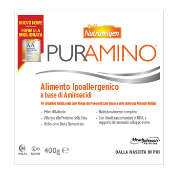 NUTRAMIGEN PURAMINO BARATTOLO 400 G - farmacialombardia.it