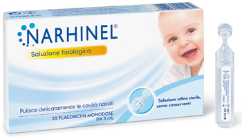 SOLUZIONE FISIOLOGICA PER ASPIRATORE NASALE NARHINEL 20 FIALE X 5 ML BIPACK - farmacialombardia.it