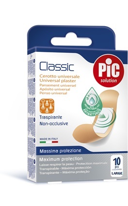 CEROTTO PIC CLASSIC 25X72 MM 10 ANTIBATTERICO 10 PEZZI - farmacialombardia.it