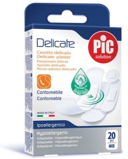 CEROTTO PIC DELICATE MIX 20 CEROTTI ANTIBATTERICO - farmacialombardia.it
