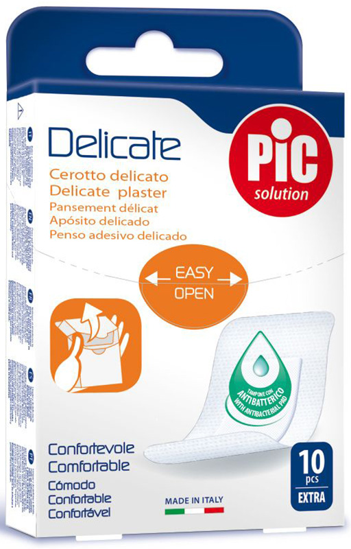 CEROTTO PIC DELICATE EXTRA ANTIBATTERICO 10 PEZZI - farmacialombardia.it