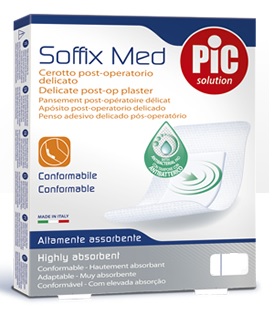 CEROTTO PIC SOFFIX MED IN TNT CON TAMPONE CENTRALE ASSORBENTE STERILE MONOUSO 30X10 CM STERILI ANTIBATTERICO 3 PEZZI - farmacialombardia.it