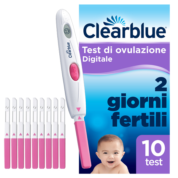TEST DI OVULAZIONE CLEARBLUE DIGITALE 10 PEZZI - farmacialombardia.it