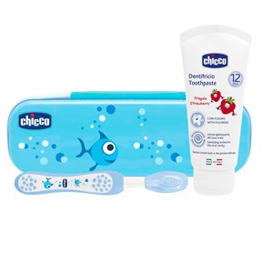 CHICCO SET DENTALE AZZURRO CON FLUORO - farmacialombardia.it