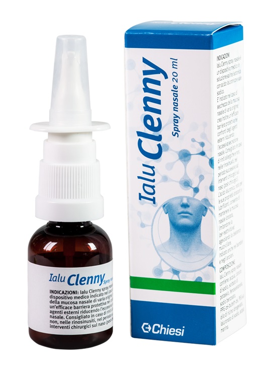IALU CLENNY SPRAY NASALE SOLUZIONE SALINA ISOTONICA CON ACIDO IALURONICO E SALE SODICO 20 ML - farmacialombardia.it