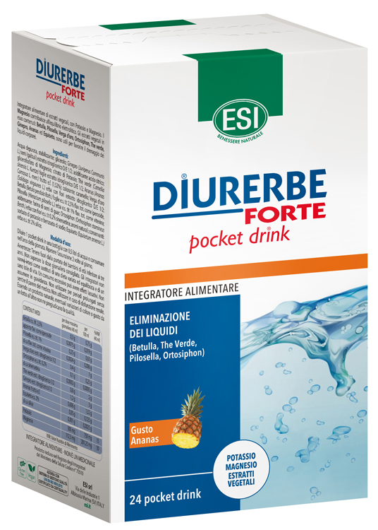ESI DIURERBE FORTE POCKET DRINK ANANAS 24 X 20 ML - farmacialombardia.it