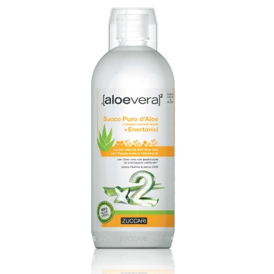 ALOEVERA2 SUCCO PURO D'ALOE DOPPIA CONCENTRAZIONE + ENERTONICI 1 LITRO - farmacialombardia.it