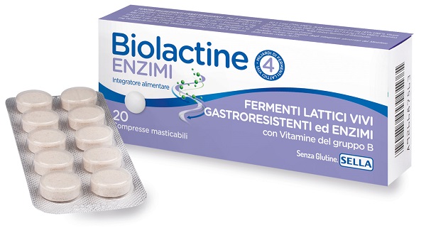 BIOLACTINE ENZIMI 20 COMPRESSE NUOVA FORMULA - farmacialombardia.it
