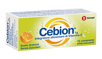 CEBION EFFERVESCENTE VIT C SENZA ZUCCHERO 10 COMPRESSE - farmacialombardia.it