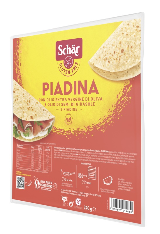 SCHAR PIADINA 3 PEZZI DA 80 G - farmacialombardia.it
