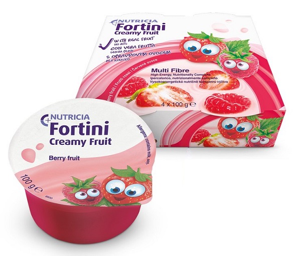 FORTINI CREAMY FRUIT MULTI FIBRE FRUTTI ROSSI 4X100 G - farmacialombardia.it