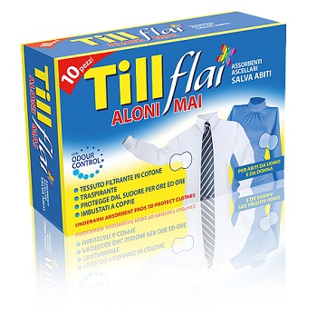 TILL FLAI ASSORBENTI ASCELLARI NUOVO ADESIVO 10 PEZZI - farmacialombardia.it