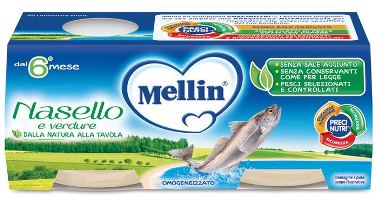 MELLIN OMOGENEIZZATO NASELLO 2 X 80 G - farmacialombardia.it