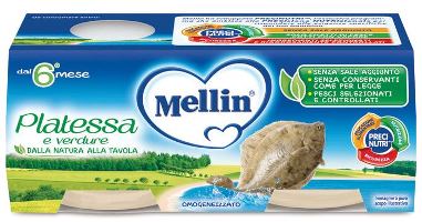 MELLIN OMOGENEIZZATO PLATESSA 2X80 G - farmacialombardia.it
