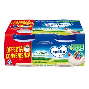 MELLIN OMOGENEIZZATO POLLO 4X80 G - farmacialombardia.it