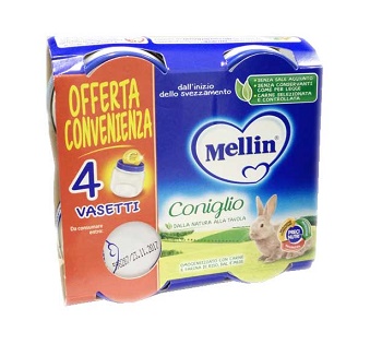 MELLIN OMOGENEIZZATO CONIGLIO 4X80 G - farmacialombardia.it