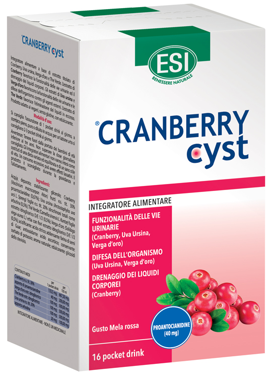 ESI CRANBERRY CYST POCKET DRINK 16 BUSTINE - farmacialombardia.it
