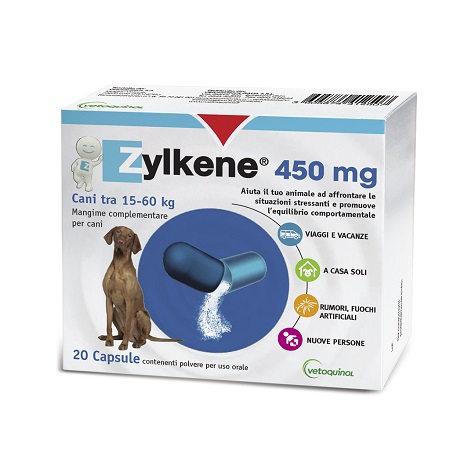 ZYLKENE CANI GROSSA TAGLIA 15-60KG 20 CAPSULE DA 450 MG - farmacialombardia.it