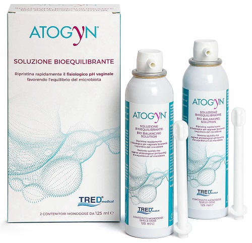 ATOGYN DISPOSITIVO IGIENE VAGINALE E RIPRISTINO PH FISIOLOGICO BAG ON VALVE 2 PEZZI DA 125ML - farmacialombardia.it