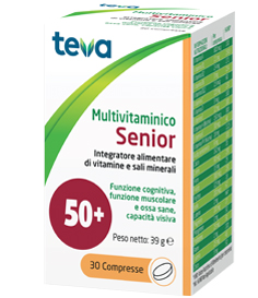 MULTIVITAMINICO SENIOR TEVA 30 COMPRESSE 39 G - farmacialombardia.it