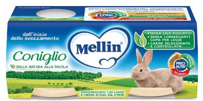 MELLIN OMOGENEIZZATO CONIGLIO 2 X 80 G - farmacialombardia.it
