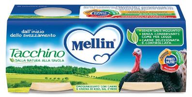 MELLIN OMOGENEIZZATO TACCHINO 2 X 80 G - farmacialombardia.it