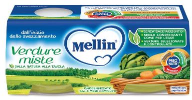 MELLIN OMOGENEIZZATO VERDURE MISTE 2 X 80 G - farmacialombardia.it