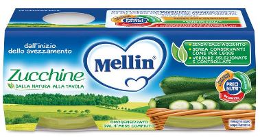 MELLIN OMOGENEIZZATO ZUCCHINE 2 X 80 G - farmacialombardia.it