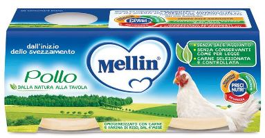 MELLIN OMOGENEIZZATO POLLO 2 X 80 G - farmacialombardia.it