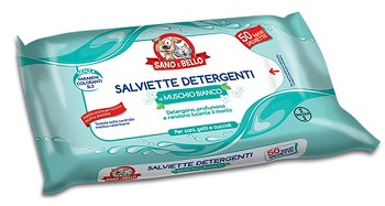 SANO E BELLO SALVIETTE DETERGENTI MUSCHIO BIANCO 50 PEZZI - farmacialombardia.it
