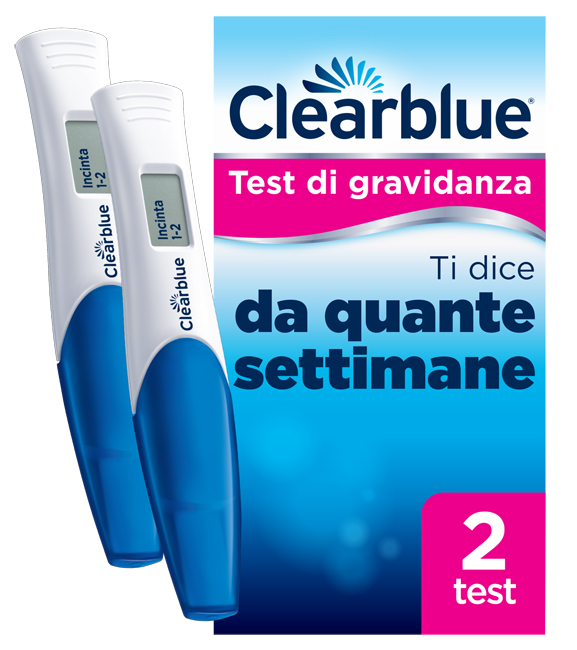 TEST DI GRAVIDANZA CLEARBLUE CON INDICATORE DELLE SETTIMANE 2 PEZZI - farmacialombardia.it