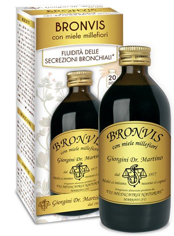 BRONVIS CON MIELE MILLEFIORI 200 ML - farmacialombardia.it