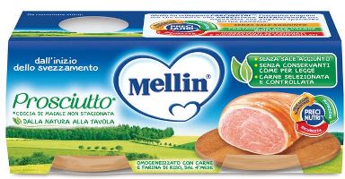 MELLIN OMOGENEIZZATO PROSCIUTTO 2 PEZZI X 80 G - farmacialombardia.it
