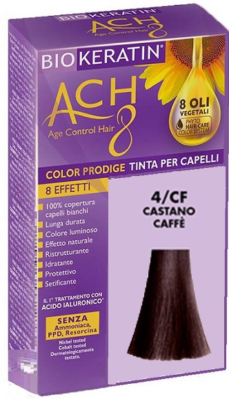BIOKERATIN ACH8 COLOR PRODIGE 4/CF CASTANO CAFFE' - farmacialombardia.it