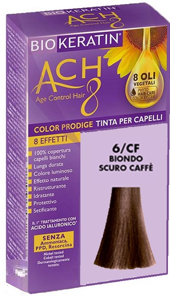 BIOKERATIN ACH8 COLOR PRODIGE 6/CF BIONDO SCURO CAFFE' - farmacialombardia.it