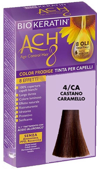 BIOKERATIN ACH8 COLOR PRODIGE 4/CA CASTANO CARAMELLO - farmacialombardia.it