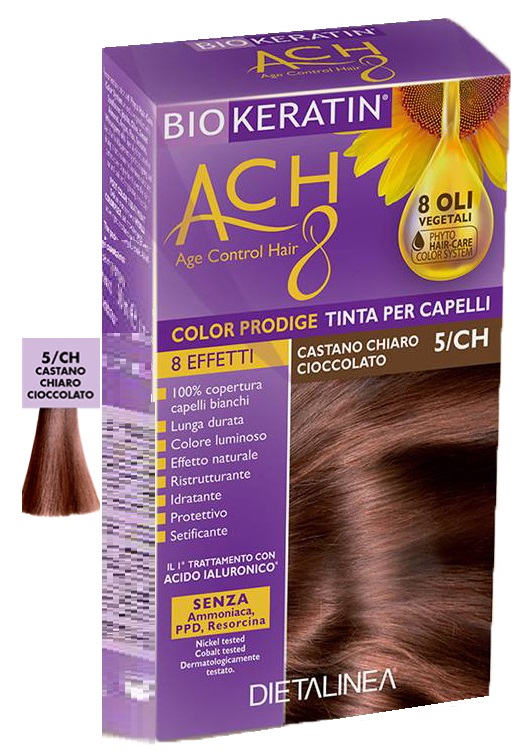 BIOKERATIN ACH8 COLOR PRODIGE 5/CH CASTANO CHIARO CIOCCOLATO - farmacialombardia.it