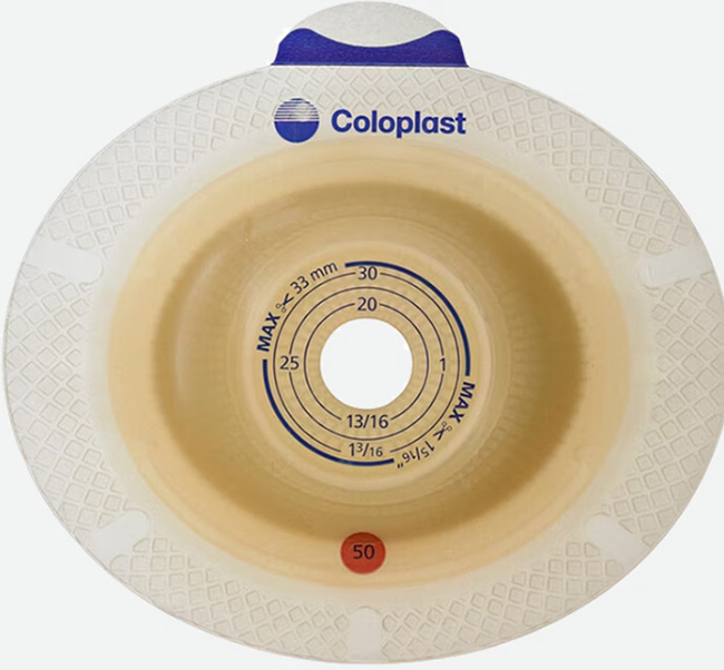 PLACCA PER UROSTOMIA SISTEMA A 2 PEZZI SENSURA XPRO CONVEX LIGHT FORO RITAGLIABILE 15-33MM FLANGIA 50MM 5 PEZZI - farmacialombardia.it