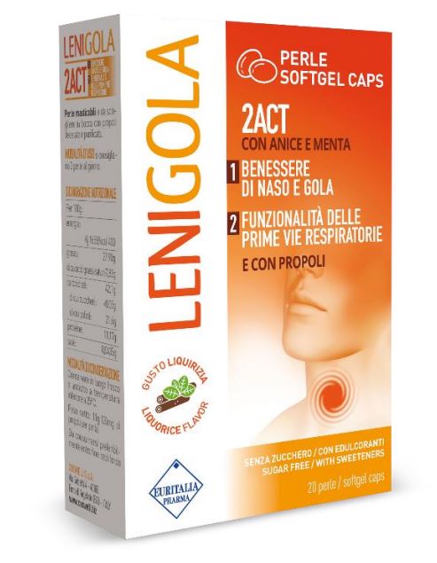 LENIGOLA 20 PERLE SOFTGEL CAPS LIQUIRIZIA - farmacialombardia.it