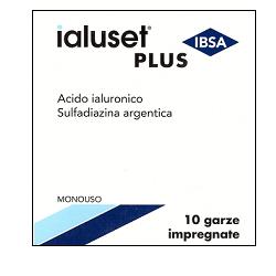 GARZA IMPREGNATA IALUSET FERITE E USTIONI NON INFETTE 10X10 CM 10 PEZZI - farmacialombardia.it