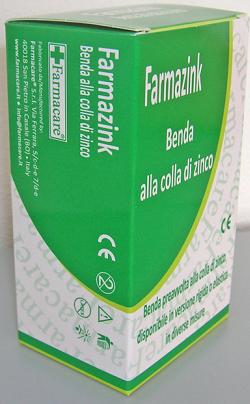 BENDA MEDICATA ELASTICA FARMAZINK CON OSSIDO DI ZINCO CM10X5M 1 PEZZI - farmacialombardia.it