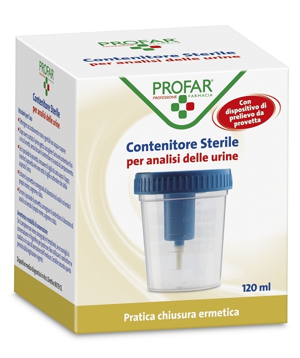 CONTENITORE URINE PROFAR CON TAPPO DI SICUREZZA 120ML - farmacialombardia.it