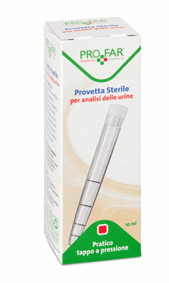 PROVETTA STERILE PER ANALISI DELLE URINE 10 ML PROFAR - farmacialombardia.it